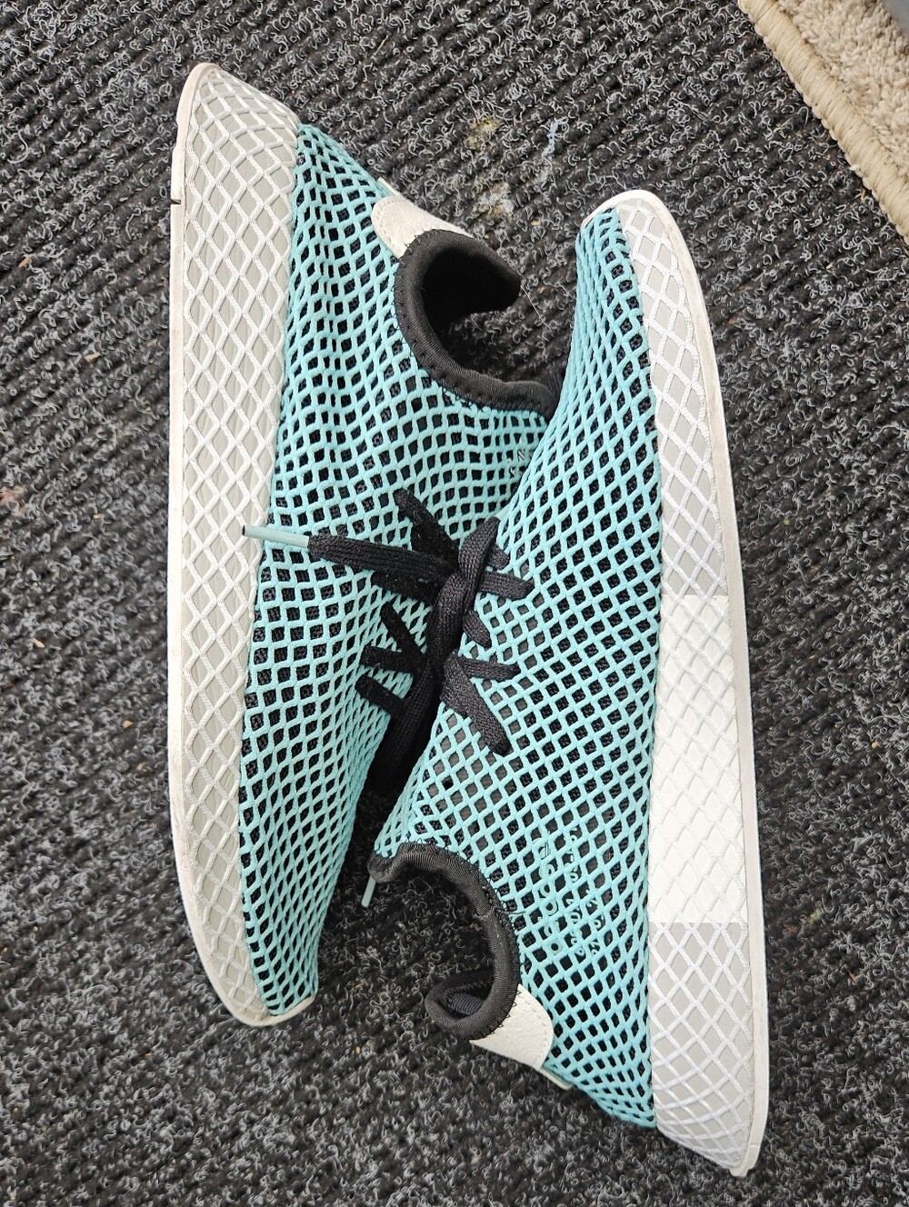 Parley x adidas Deerupt Runner 'Core Black Used Sz M12